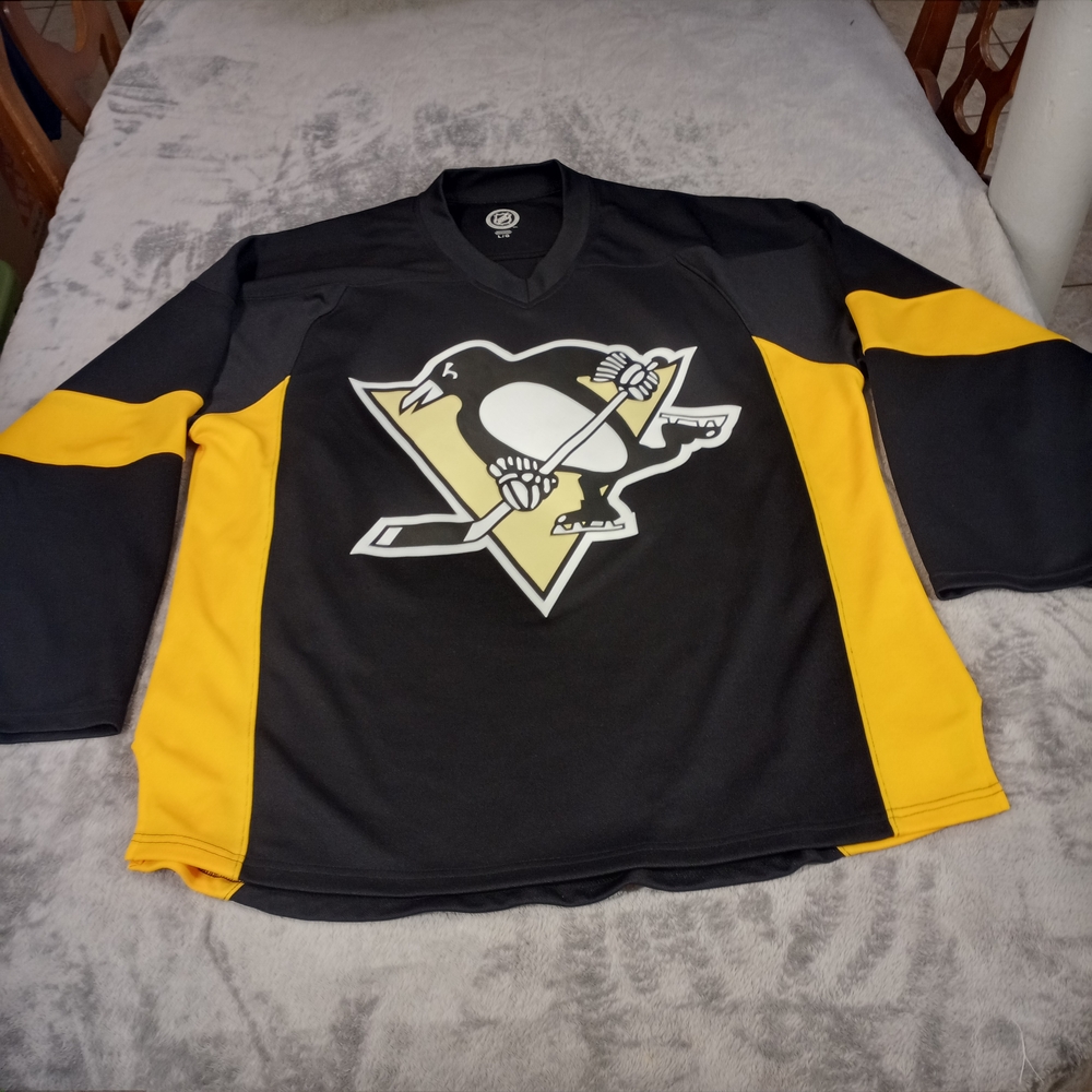 NHL Pittsburgh Penguins Jersey black & Yellow Size Large